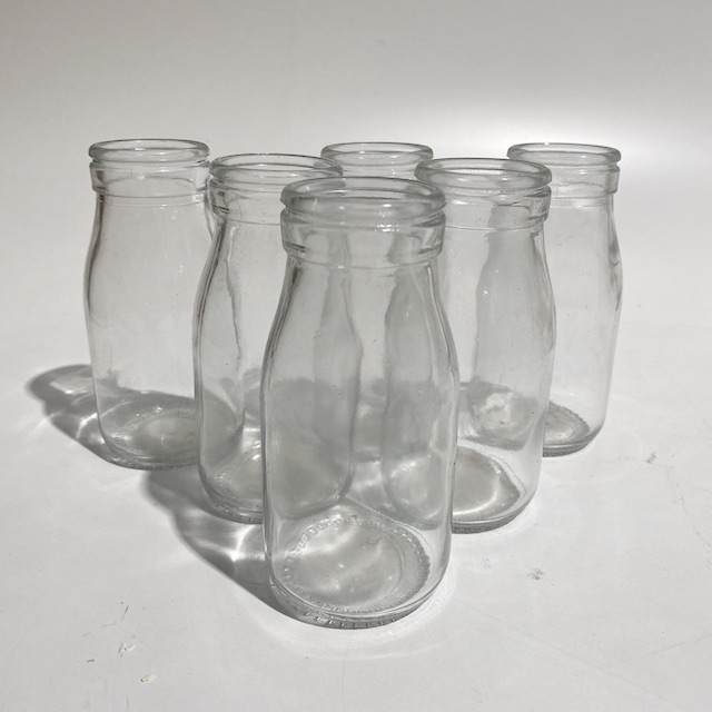 MILK BOTTLE, Small Glass